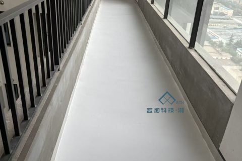 云镜天成连廊气凝胶地面保温案例｜高效节能双包施工